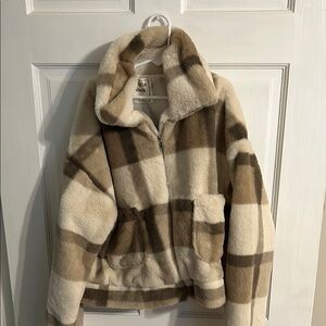 Plaid Sherpa Jacket